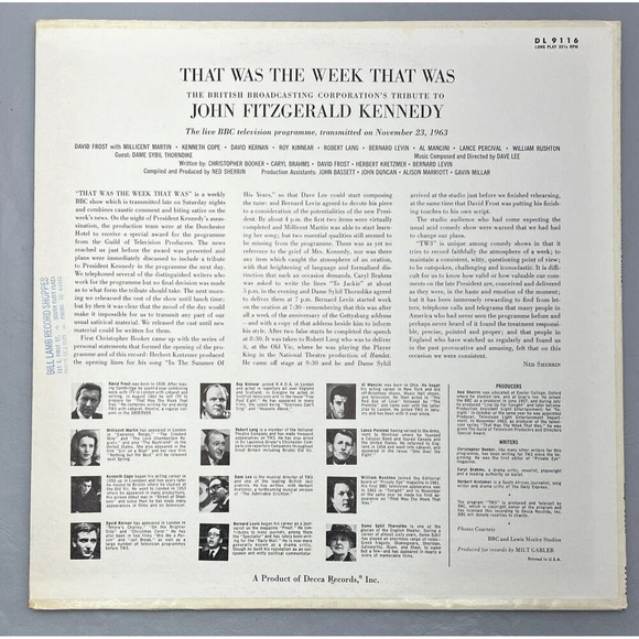 That Was the Week That Was: BBC Tribute to John F. Kennedy - November 23, 1963 - Picture 2 of 6